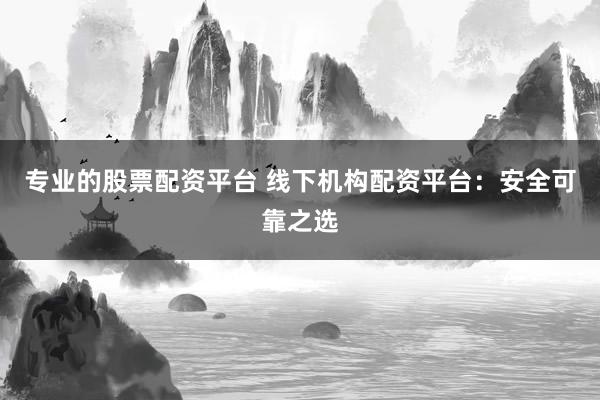 专业的股票配资平台 线下机构配资平台：安全可靠之选